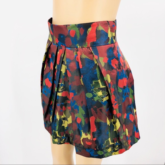 Twenty One Paint Stroke Puff Mini Skirt - Picture 7 of 8